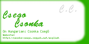 csego csonka business card